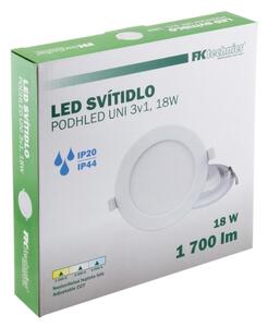 Plafonieră LED încastrată pentru baie LED/18W/230V 3000/4000/6000K IP44