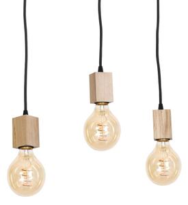 Lustră pe tijă JACK 3xE27/40W/230V lemn natural