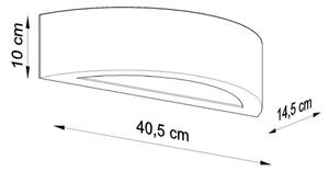 Aplică perete ATENA 1xE27/60W/230V alb