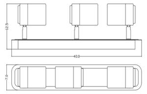 Lucide 26957/15/30 - Spot LED LENNERT LED/3x5W/230V negru