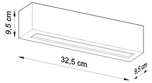 Aplică perete VEGA 1xE27/60W/230V alb