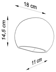 Aplică perete GLOBE 1xE27/60W/230V alb