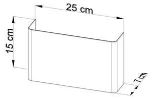 Aplică perete COPERTURA 2xG9/40W/230V alb