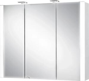 Dulap baie cu oglindă Jokey Jarvis, iluminare LED, PAL, 80x69 cm, alb, IP 20