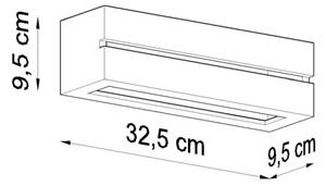 Aplică perete VEGA LINE 1xE27/60W/230V alb