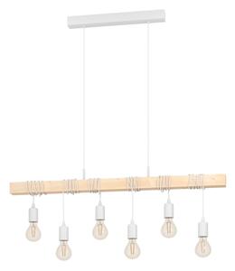 Eglo 43705 - Lustră suspendată pe cablu TOWNSHEND 6xE27/60W/230V