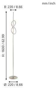 Eglo 97942 - Lampadar LED NOVAFELTRIA LED/13W/230V