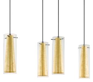 Eglo 97653 - Lustră pe cablu PINTO GOLD 4xE27/60W/230V