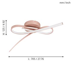 Eglo 97361 - Lustră aplicată LED PALOZZA 2xLED/11W/230V