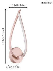 Eglo 97363 - Aplica de perete PALOZZA LED, 11W, 230V