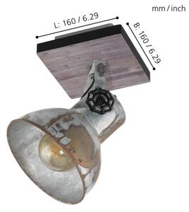 Eglo 49648 - Lampă spot BARNSTAPLE 1xE27/40W/230V