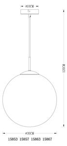 Globo 15857 - Lustră pe cablu VARUS 1xE27/40W/230V