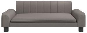 Canapea pentru copii, gri taupe, 90x53x30 cm, material textil