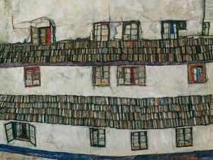 Artă imprimată Windows in the Wall (Distressed Vintage House) - Egon Schiele, (40 x 30 cm)