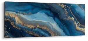Tablou - Abstracție marmură albastră (120x50 cm)