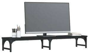 Suport pentru monitor, negru, 105x23x15,5 cm, lemn compozit