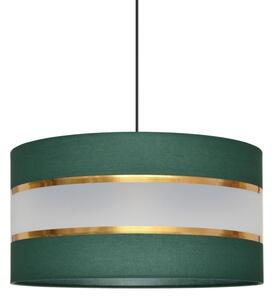 Lustră pe cablu HELEN 1xE27/15W/230V d. 40 cm verde/auriu