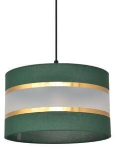 Lustră pe cablu HELEN 1xE27/15W/230V d. 25 cm verde/auriu