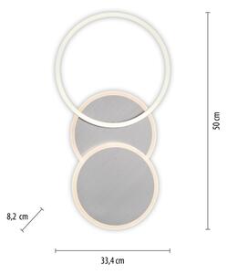 Plafonieră LED/25,5W/230V crom mat Leuchten Direkt 14116-55