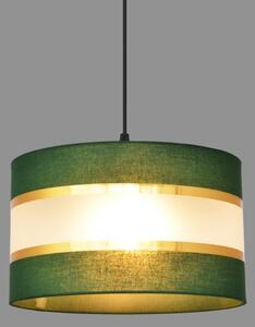 Lustră pe cablu HELEN 1xE27/15W/230V d. 25 cm verde/auriu