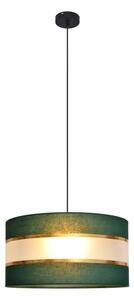 Lustră pe cablu HELEN 1xE27/15W/230V d. 40 cm verde/auriu