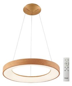 Azzardo AZ5010 - Lustră LED dimabilă pe cablu SANTANA LED/50W/230V maro + + telecomandă