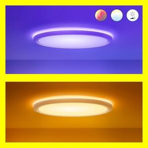 WiZ - Plafonieră LED RGB SUPERSLIM dimabilă 22W 230V Wi-Fi albă