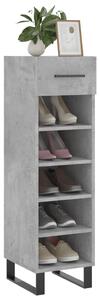 Pantofar, gri beton, 30x35x105 cm, lemn compozit