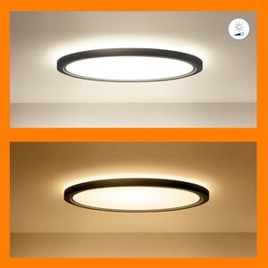 WiZ - Plafonieră LED RGB SUPERSLIM dimabilă 22W 230V Wi-Fi negru