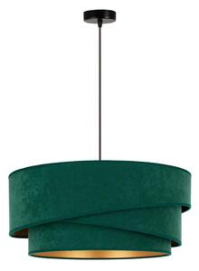 Lustră pe cablu Duolla KOBO 1xE27/15W/230V d. 45 cm verde/auriu