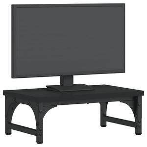 Suport pentru monitor, negru, 37x23x14 cm, lemn compozit