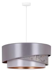 Lustră pe cablu Duolla KOBO 1xE27/15W/230V d. 45 cm argintiu/auriu