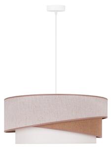 Lustră pe cablu Duolla KOBO 1xE27/15W/230V d. 45 cm bej/maro/alb
