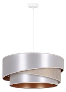 Lustră pe cablu Duolla KOBO 1xE27/15W/230V d. 45 cm argintiu/auriu
