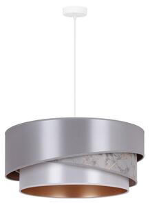 Lustră pe cablu Duolla KOBO 1xE27/15W/230V d. 45 cm argintiu/auriu