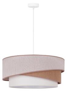 Lustră pe cablu Duolla KOBO 1xE27/15W/230V d. 45 cm bej/maro/alb