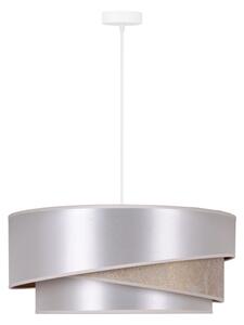 Lustră pe cablu Duolla KOBO 1xE27/15W/230V d. 45 cm argintiu/auriu