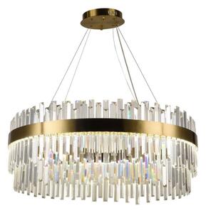 Lustră LED dimabilă pe cablu LED/110W/230V 3000-6500K auriu + telecomandă
