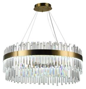 Lustră LED dimabilă pe cablu LED/110W/230V 3000-6500K auriu + telecomandă