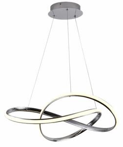 Lustră LED dimabilă pe cablu Brilagi COSMOWAVE LED/70W/230V 3000-6500K crom + telecomandă