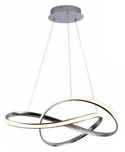 Lustră LED dimabilă pe cablu LED/70W/230V 3000-6500K d. 60 cm crom + telecomandă
