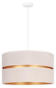 Lustră pe cablu Duolla DUO 1xE27/15W/230V d. 40 cm crem/auriu