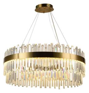 Lustră LED dimabilă pe cablu LED/110W/230V 3000-6500K auriu + telecomandă