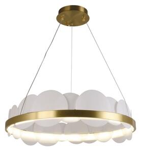 Lustră LED dimabilă pe cablu LED/40W/230V 3000-6500K auriu + telecomandă