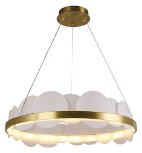 Lustră LED dimabilă pe cablu LED/40W/230V 3000-6500K auriu + telecomandă