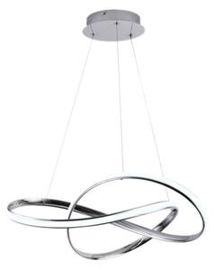 Lustră LED dimabilă pe cablu Brilagi COSMOWAVE LED/70W/230V 3000-6500K crom + telecomandă