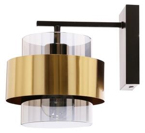 Lampă de perete SPIEGA 1xE27/60W/230V auriu/negru