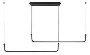 Lustră LED pe cablu LED/24W/230V 4000K negru