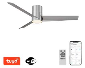 ZEVENTI - Ventilator de tavan BARROSA LED, 18W, 230V, Wi-Fi Tuya + telecomandă