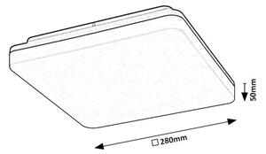 Rabalux 7250 - Plafonieră LED pentru baie PERNIK LED/24W/230V IP54